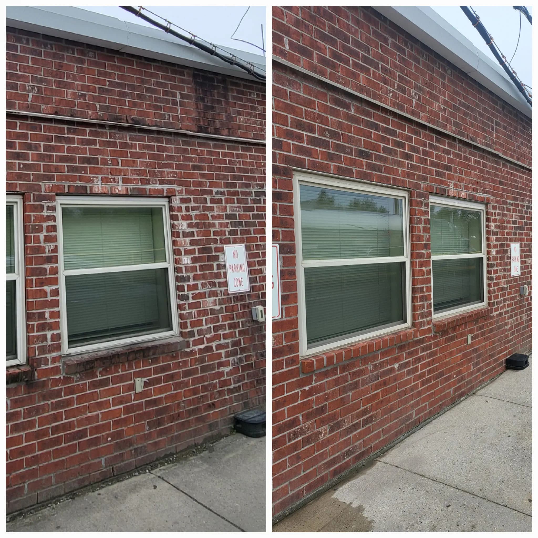 Brick Siding before and after