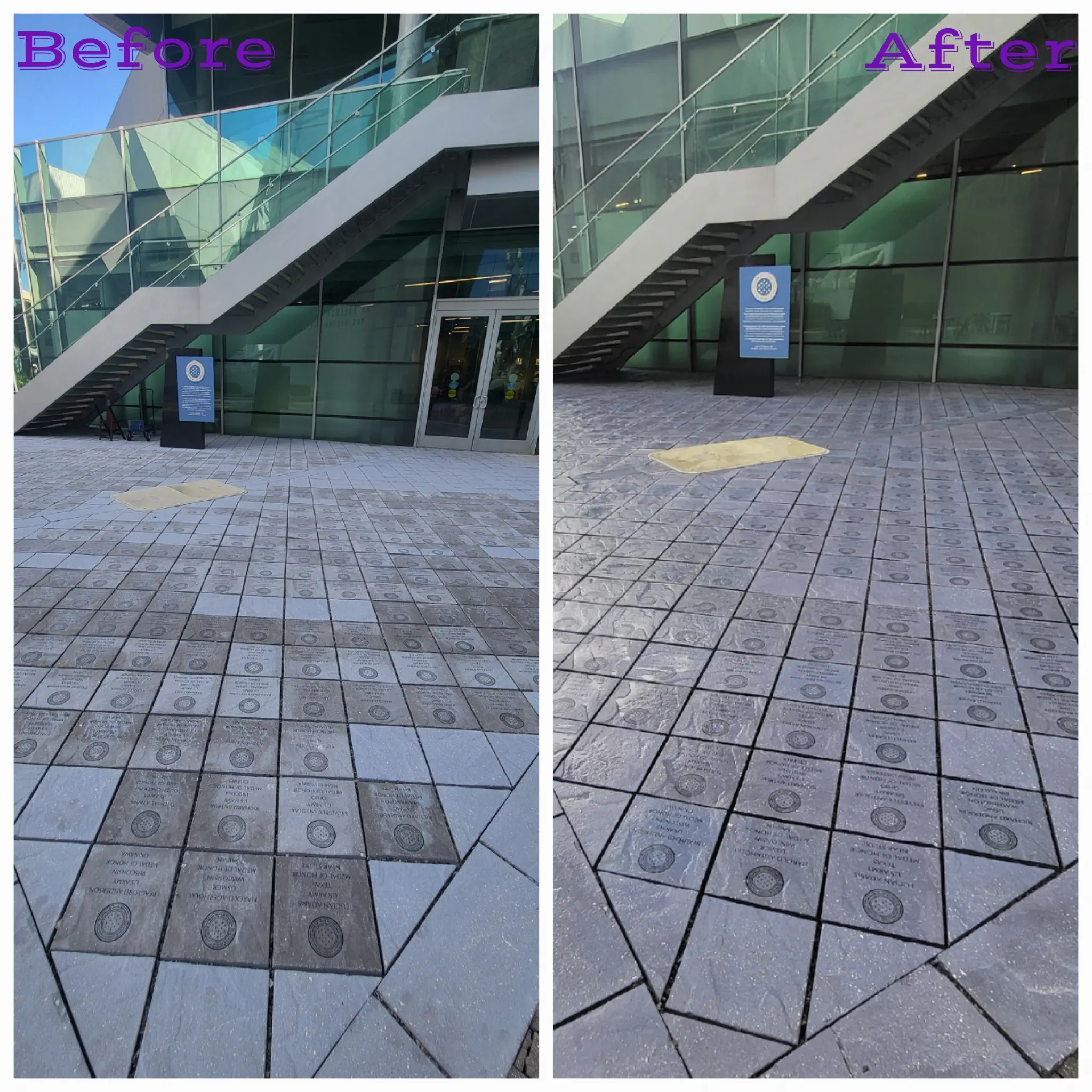 WWII Museum before and after